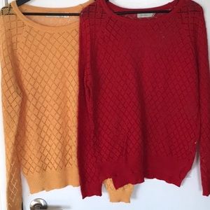Sweaters Bundle- Yellow&Red- Size M